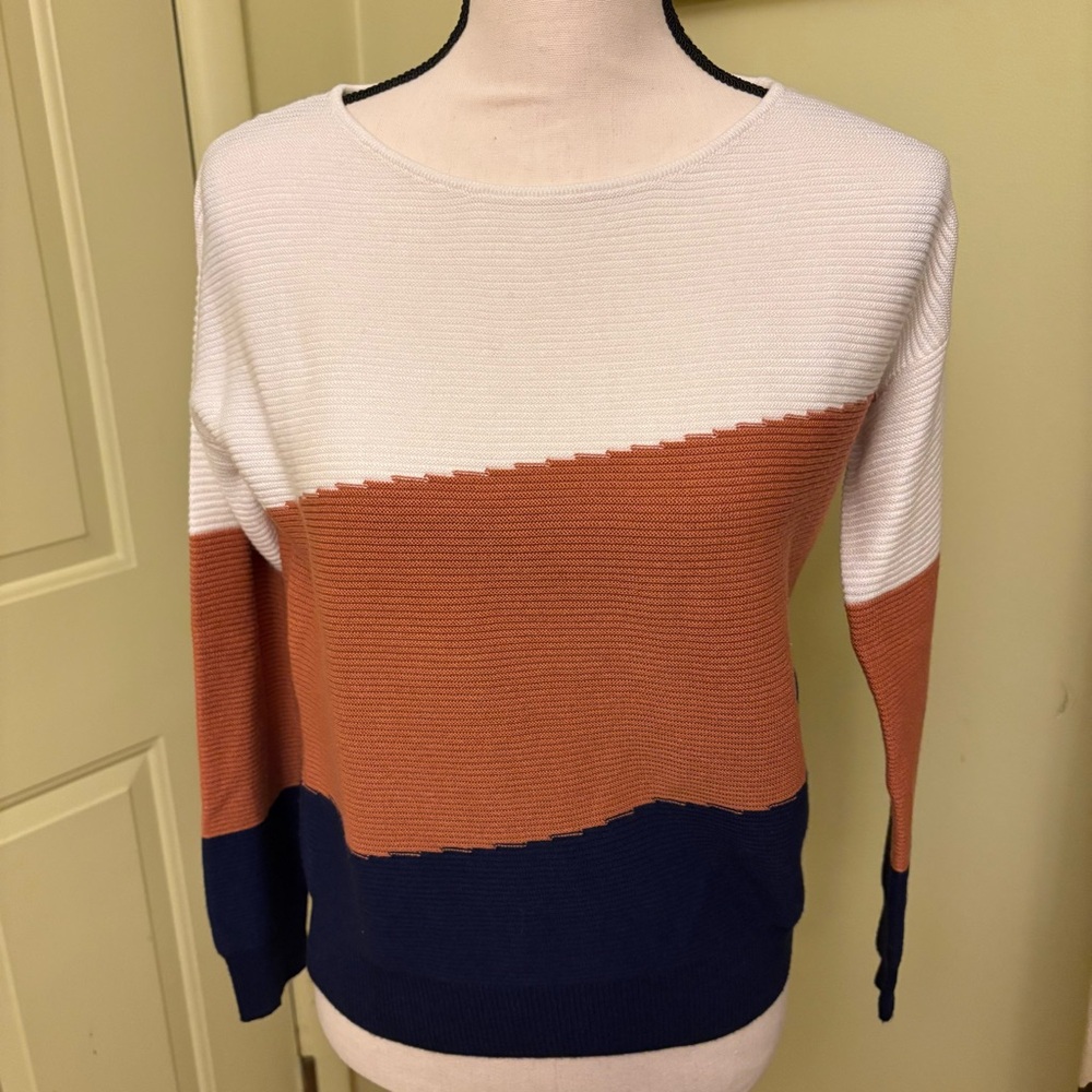 EVOLUTION Color-Block Sweater size S